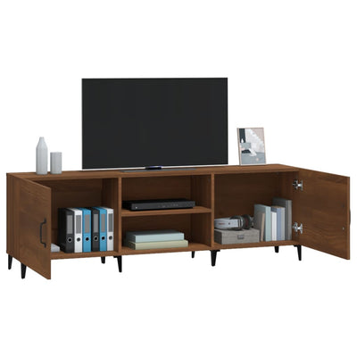 TV-taso ruskea tammi 150x30x50 cm tekninen puu