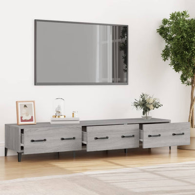 TV-taso harmaa Sonoma 150x34,5x30 cm tekninen puu