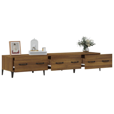 TV-taso ruskea tammi 150x34,5x30 cm tekninen puu