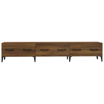 TV-taso ruskea tammi 150x34,5x30 cm tekninen puu