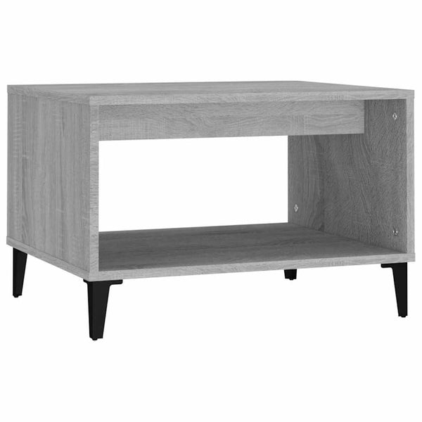 Sohvapöytä harmaa Sonoma 60x50x40 cm tekninen puu