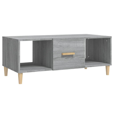 Sohvapöytä harmaa Sonoma 102x50x40 cm tekninen puu
