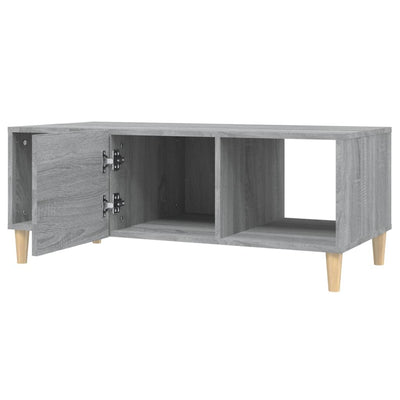 Sohvapöytä harmaa Sonoma 102x50x40 cm tekninen puu