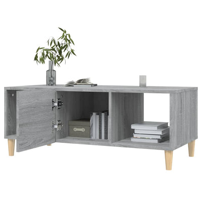 Sohvapöytä harmaa Sonoma 102x50x40 cm tekninen puu
