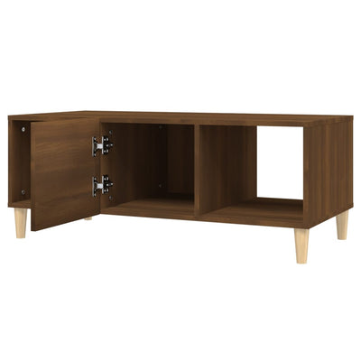 Sohvapöytä ruskea tammi 102x50x40 cm tekninen puu