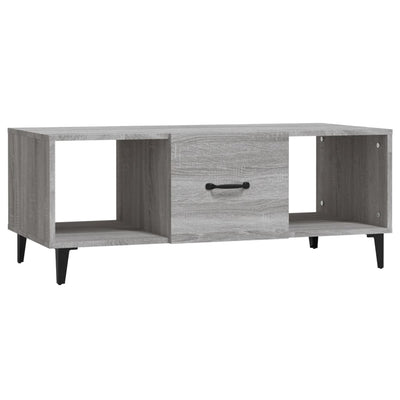 Sohvapöytä harmaa Sonoma 102x50x40 cm tekninen puu