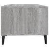 Sohvapöytä harmaa Sonoma 102x50x40 cm tekninen puu