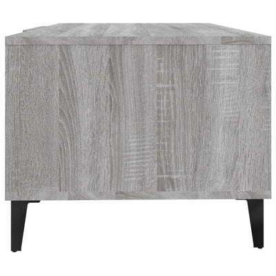 Sohvapöytä harmaa Sonoma 102x50x40 cm tekninen puu
