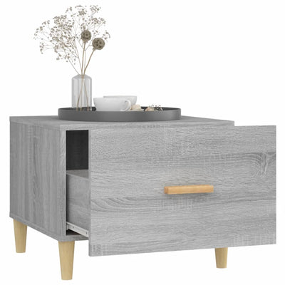 Sohvapöydät 2 kpl harmaa Sonoma 50x50x40 cm tekninen puu