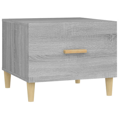 Sohvapöydät 2 kpl harmaa Sonoma 50x50x40 cm tekninen puu