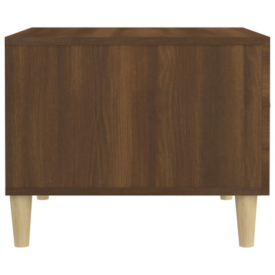 Sohvapöydät 2 kpl ruskea tammi 50x50x40 cm tekninen puu
