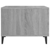 Sohvapöydät metallijaloilla 2 kpl harmaa Sonoma 50x50x40 cm