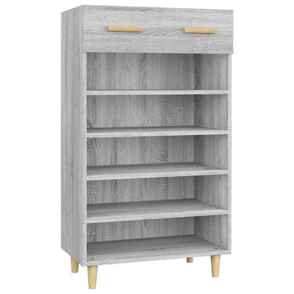 Kenkäkaappi harmaa Sonoma 60x35x105 cm tekninen puu