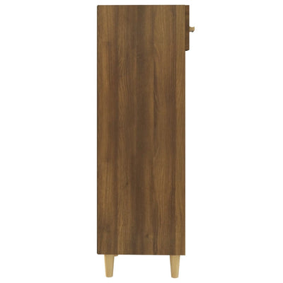 Kenkäkaappi ruskea tammi 30x35x105 cm tekninen puu