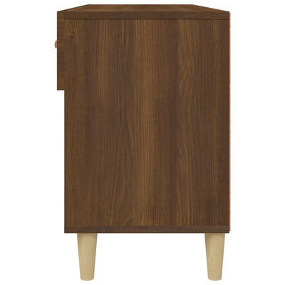 Kenkäkaappi ruskea tammi 102x35x55 cm tekninen puu