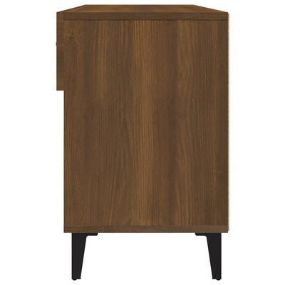 Kenkäkaappi ruskea tammi 102x35x55 cm tekninen puu