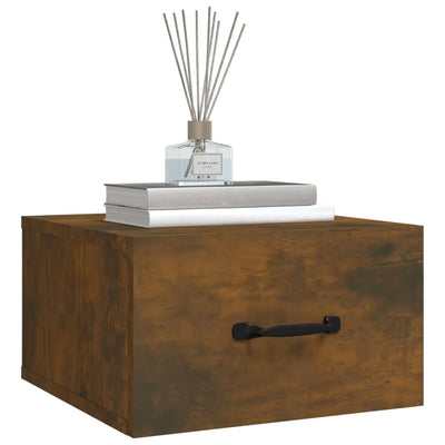 Savutammi seinäkiinnitettävä yöpöytä Gerardo 35x35x20cm