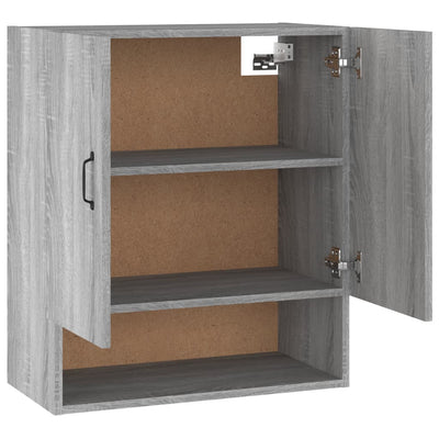 Seinäkaappi harmaa Sonoma 60x31x70 cm tekninen puu