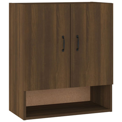 Seinäkaappi ruskea tammi 60x31x70 cm tekninen puu