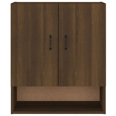 Seinäkaappi ruskea tammi 60x31x70 cm tekninen puu