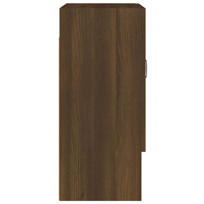 Seinäkaappi ruskea tammi 60x31x70 cm tekninen puu