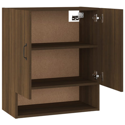 Seinäkaappi ruskea tammi 60x31x70 cm tekninen puu