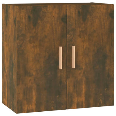 TV-seinäkaappi savutammi 60x30x60 cm tekninen puu