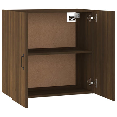 TV-seinäkaappi ruskea tammi 60x31x60 cm tekninen puu