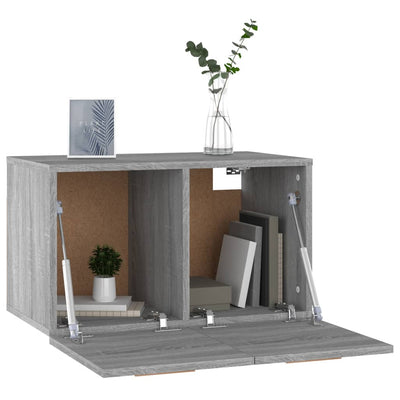 Seinäkaappi harmaa Sonoma 60x36,5x35 cm tekninen puu