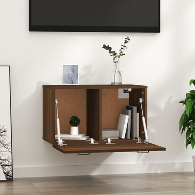 Seinäkaappi ruskea tammi 60x36,5x35 cm tekninen puu