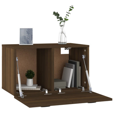 Seinäkaappi ruskea tammi 60x36,5x35 cm tekninen puu