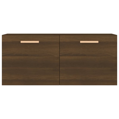 Seinäkaappi ruskea tammi 80x35x36,5 cm tekninen puu