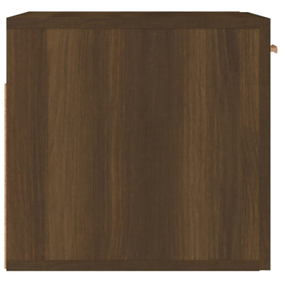 Seinäkaappi ruskea tammi 80x35x36,5 cm tekninen puu