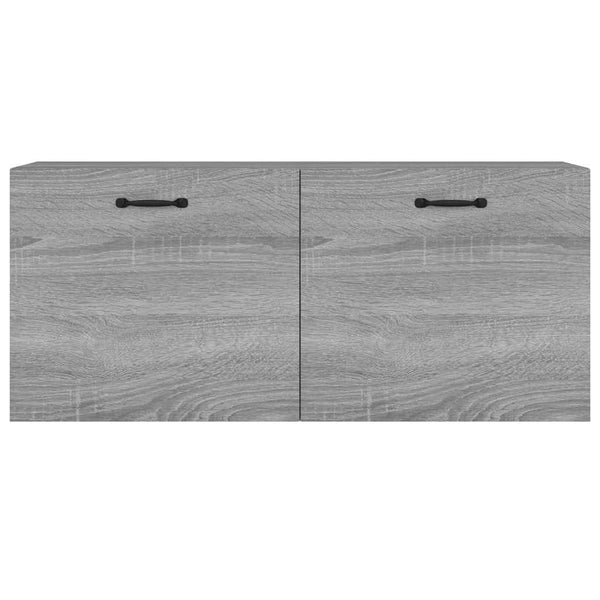 Seinäkaappi harmaa Sonoma 80x36,5x35 cm tekninen puu