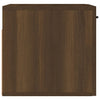 Seinäkaappi ruskea tammi 80x36,5x35 cm tekninen puu