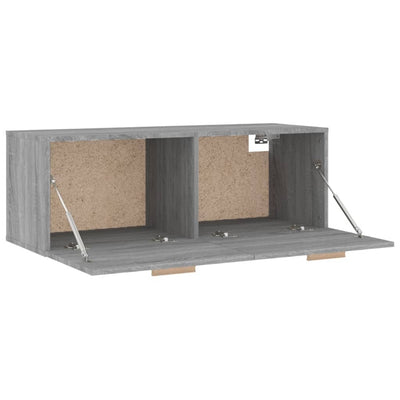 Seinäkaappi harmaa Sonoma 100x36,5x35 cm tekninen puu