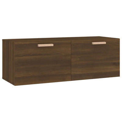 Seinäkaappi ruskea tammi 100x36,5x35 cm tekninen puu