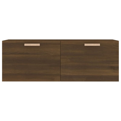 Seinäkaappi ruskea tammi 100x36,5x35 cm tekninen puu