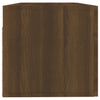 Seinäkaappi ruskea tammi 100x36,5x35 cm tekninen puu