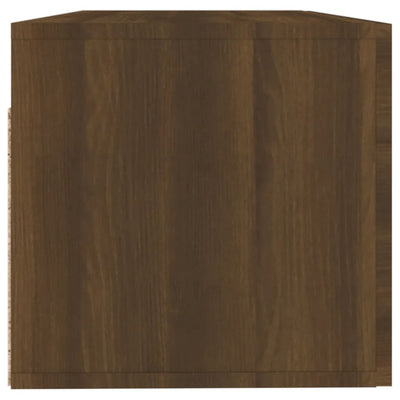 Seinäkaappi ruskea tammi 100x36,5x35 cm tekninen puu