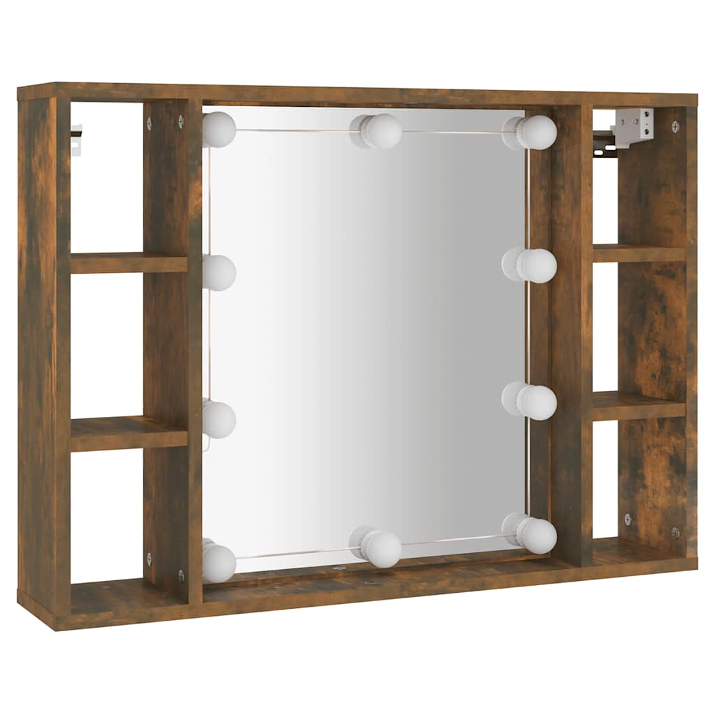 Savutammi peilikaappi led-valoilla Sergie 76x15x55cm