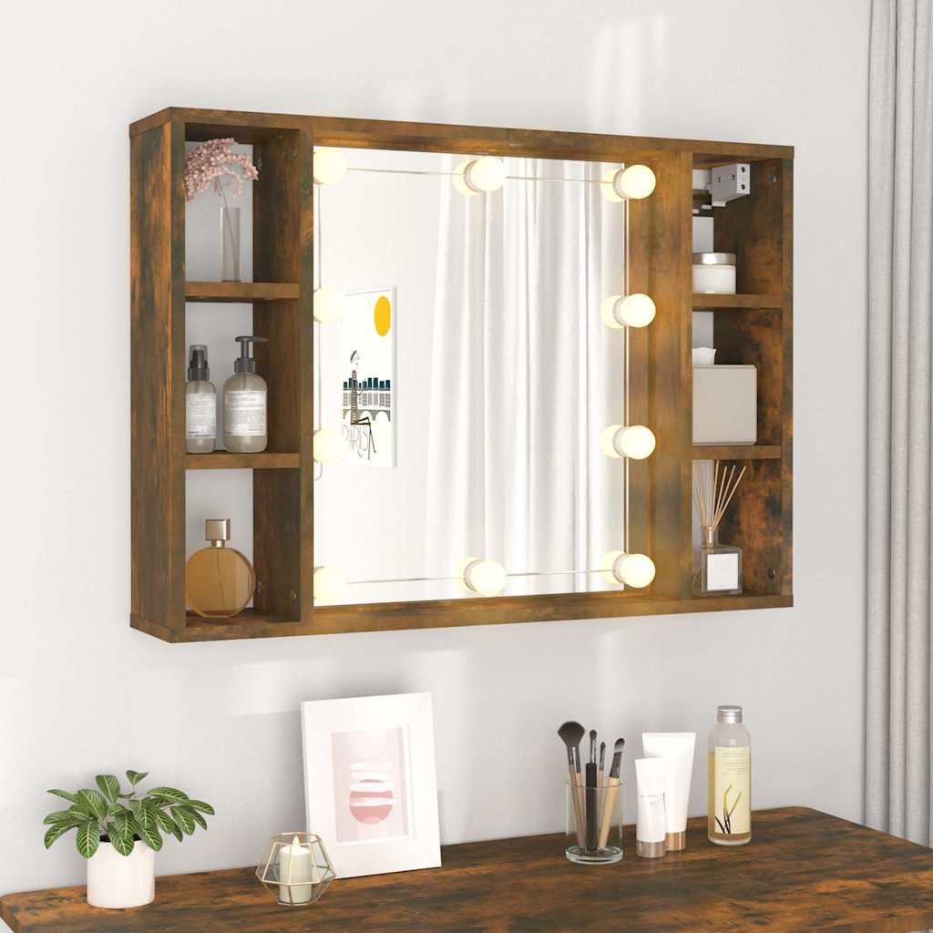 Savutammi peilikaappi led-valoilla Sergie 76x15x55cm