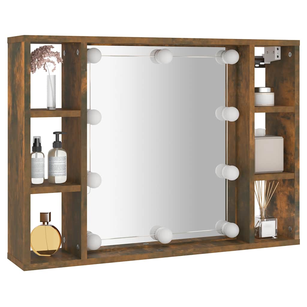 Savutammi peilikaappi led-valoilla Sergie 76x15x55cm