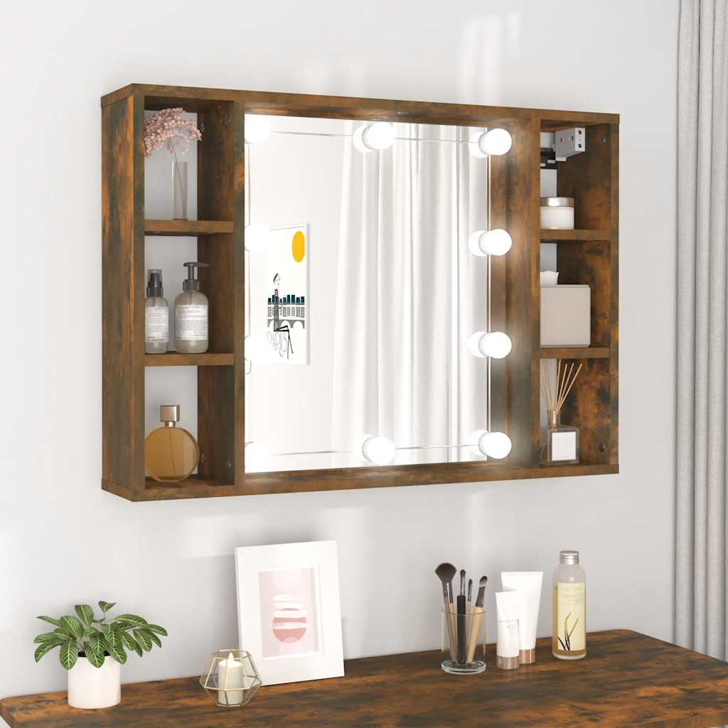 Savutammi peilikaappi led-valoilla Sergie 76x15x55cm