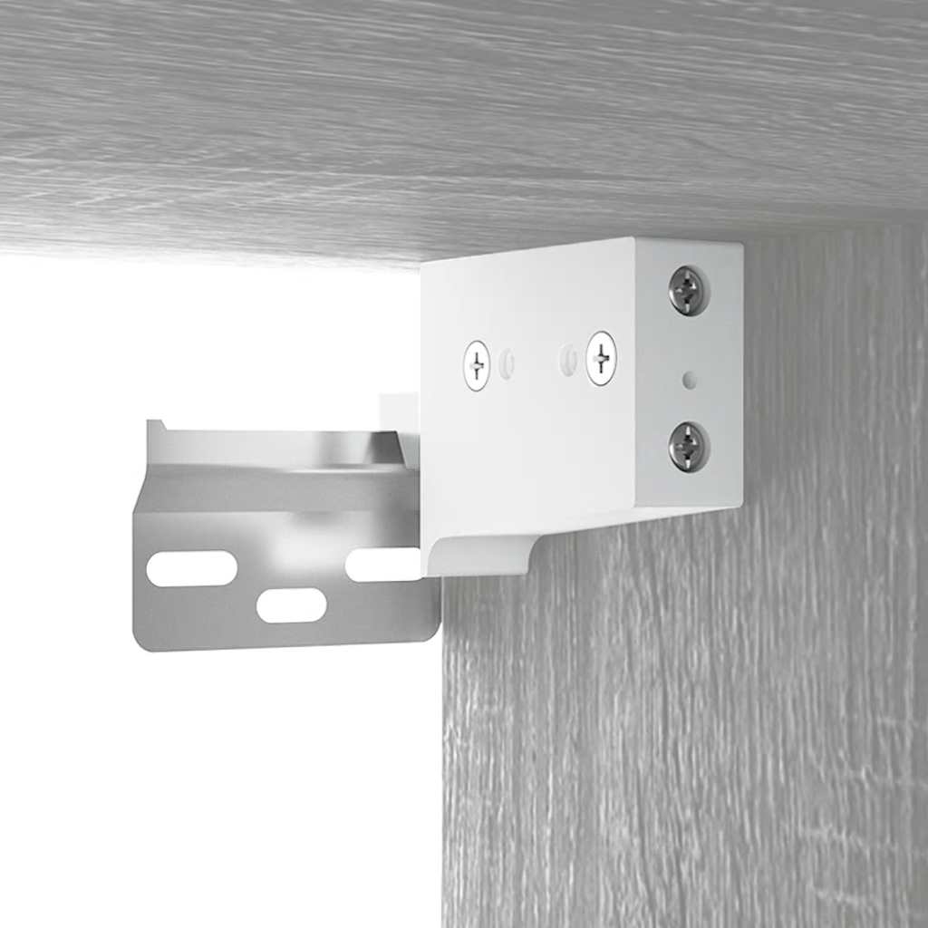 Harmaa peilikaappi led-valoilla Sergie 76x15x55cm