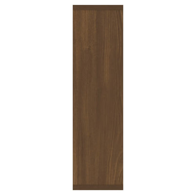 Peilikaappi LED-valoilla ruskea tammi 76x15x55 cm