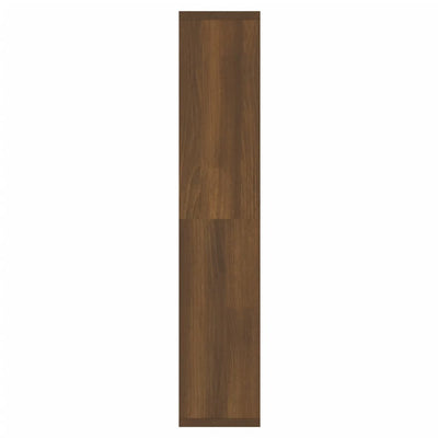 Peilikaappi LED-valoilla ruskea tammi 91x15x76,5 cm