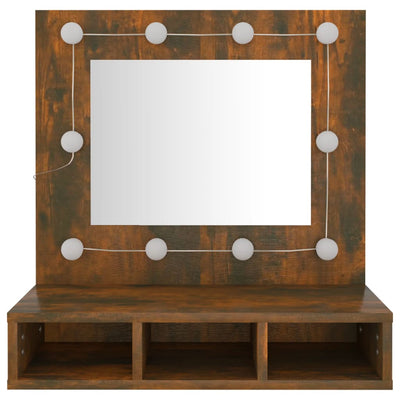 Peilikaappi LED-valoilla savutammi 60x31,5x62 cm