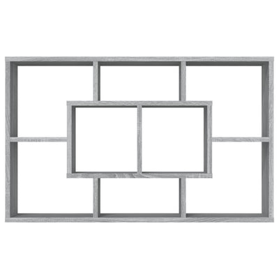 Harmaa seinähylly Welemer 85x16x52,5cm (puinen)