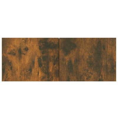 TV-seinäkaappi 2 kpl savutammi 80x30x30 cm tekninen puu